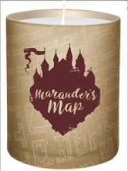 Harry Potter: Marauder& 39 S Map Glass Candle Other Printed Item