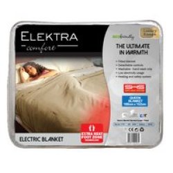 Elektra Comfort Luxury Fitted Electric Blanket 60W Queen
