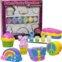 Number 1 In Gadgets Decorate Your Own Figurines Paint Your Own Kids Set - Includes Six Figurines Paint Brush Six Pots Of Paint