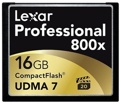 Lexar 16gb Professional 800x Compact Flash Card