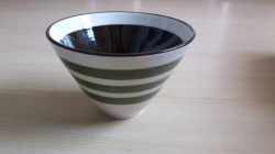 Striped Green Bowl