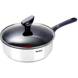 Jamie Oliver Tefal Daily Cook Stainless Steel Saute Pan With Lid 24CM