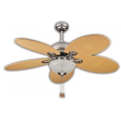 Goldair 132cm Rattan Ceiling Fan With Remote