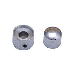 Kocome Chrome Concentric Dual Control Knob Fit For Bass Guitar Parts Metal Accessories
