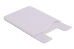 Silicone Cellphone Card Holder - White