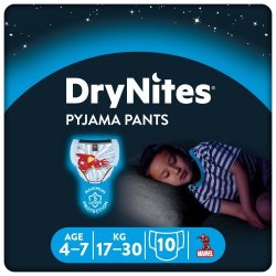 DryNites Pyjama Pants 4-7 Years Blue 10'S
