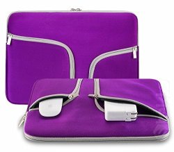 Steklo - Royal Purple Neoprene Soft Sleeve Case Bag For All Laptop 15-INCH & Macbook Pro 15.4" With Or Without Retina Display - Royal Purple