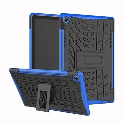 Mediapad M5 10 10.8 Inch Hybrid Case Dwaybox Rugged Heavy Duty Hard Back Case Cover With Kickstand For Huawei Mediapad M5 10 10.8 Inch CMR-AL09 CNR-W09 Blue