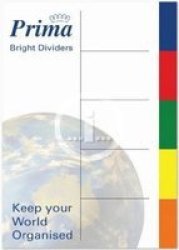 Bright Board Index Dividers 5 Division Assorted