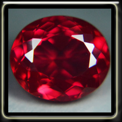 13.15ct Spectacular Pigeon Blood Red Ruby Vvs1 - Precision Polished Oval Gemstone
