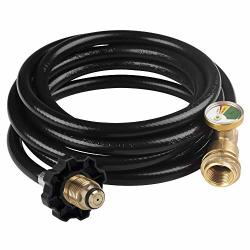 Toolshouse 12FT Propane Hose With Gauge leak Detector Replacement For Gas Grill Heater