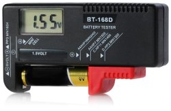 Ditial Universal Battery Tester With Led Screen - For Aa Aaa C D 9v Button Cells