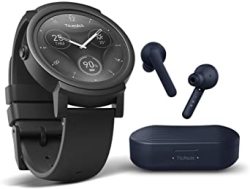 TICWATCH Bundle With E Smartwatch Wear Os Gps Waterproof - Shadow + Ticpods 1 True Wireless Earbuds - Navy