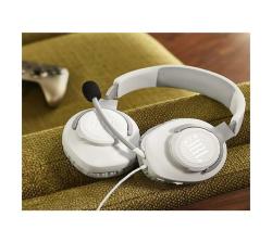 JBL Quantum 100 Wired Over-ear Gaming Headset With Detachable MIC - White
