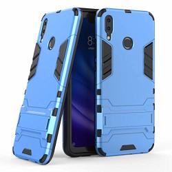 Huawei Y7 2019 Case Mylb-us Anti-fall Double-layer Shockproof And Sturdy Hybrid Protective Shell With Bracket Function Suitable For Huawei Y7 2019 Mobile Phone Protective Case Blue