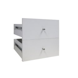 Storage Drawers Set Of 2 Wood White W32XD34XH32CM