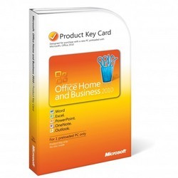 Microsoft Office Home & Business 2010 Product Key Card