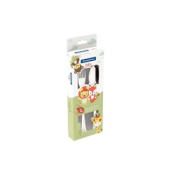 Tramontina Baby Friends Stainless Steel Childrens Flatware Set