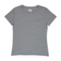 Mens Grey Every Wear Crewneck T-Shirt Size S-xxl