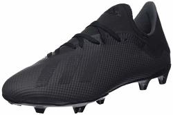 Adidas X 18.3 Fg Football Boots - Adult - Core Black white - UK 7