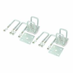Sturdy Built Tandem Axle Galvanized U Bolt Kit For Mounting Boat Trailer Leaf Springs For 2X2 Axle - 4 13 16 Long