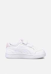 Puma Infants Shuffle V Sneakers - White pink Lady