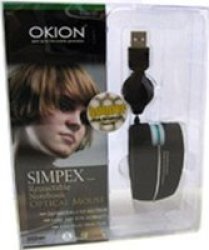 Okion Simpex Retractable Notebook Optical Mouse