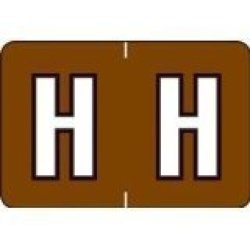 H-brown Barkley Abkm Alpha Labels 500 ROLL H-brown