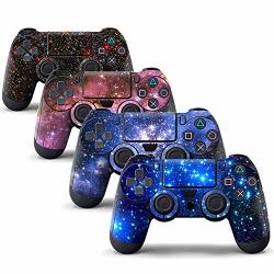 4PCS Vinyl Decal Skin Sticker Cover For Sony Playstation 4 Dualshock 4 Wireless Controller Nebula