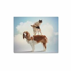Jtmoving Wall Art Painting Three Home Pets Next Each Other Prints On Canvas The Picture Landscape Pictures Oil For Home Modern Decoration Print Decor