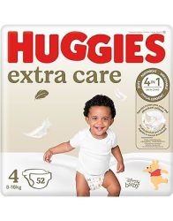Huggies Extra Care - Size 4 Moving Baby 8-14KG - 52 Nappies