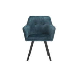 Sosie Velvet Tub Chair-blue