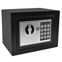 Black Small Digital Electronic Safe Box By Spiritone