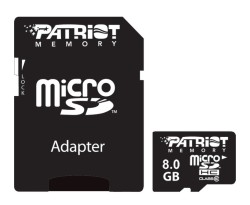 Patriot LX Cl10 MicroSD 8GB Flash Memory