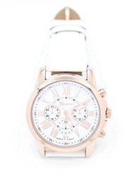 Womens Watches Cooki Clearance Quartz Female Watches On Lady Watches Comfortable Leather WATCH-H64 White