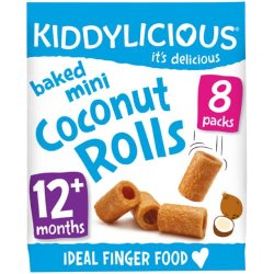 Kiddylicious MINI Coconut Rolls 6X6.8G - 12 Months+