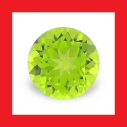 Peridot - Nice Green Round Facet - 0.270CTS