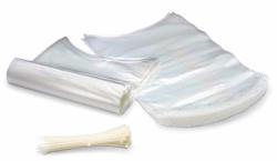 Poultry Shrink Bags - Clear 13 x 18 Chickens or Rabbits - w/zip ties  included / 2.5 Mil/Freezer Safe Commercial Grade BPA BPS Free (50)