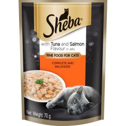- Wet Cat Food With Tuna & Salmon In Jelly - 24 X 70G