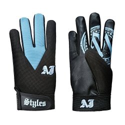 Wwe Aj Styles Carolina Blue Replica Gloves Blue One Size
