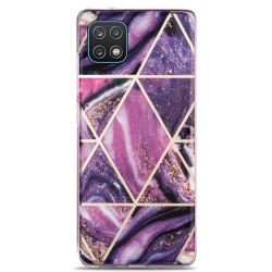 Geometric Fashionable Marble Design Phone Cover For Samsung A22