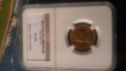 1894 Zar Gold 1 Pond Ngc Graded AU53