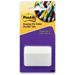 Post-it Tabs 2-INCH Angled Solid White 50-TABS PACK