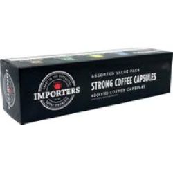 Assorted Value Pack 40 Capsules - Compatible With Nespresso & Caffeluxe Capsule Coffee Machines