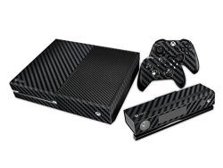 Skins Stickers For Custom Xbox One Controller And Remote Console - Protective Vinyl Decals Covers Games Accessories For Xbox 1 Modded Bundle - Carbon Black