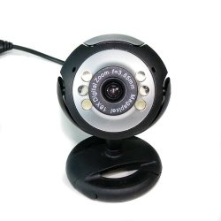 Usb 12.0m 6 Led Webcam Camera Web Cam Mic For Pc Laptop