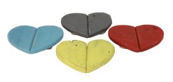 Heart Shaped Pot Stand Small - Blue