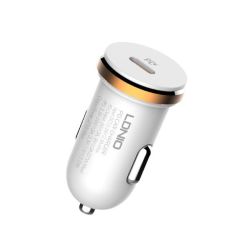 LDNIO - C22Q - Car Charger With Type-c To Iphone Cable