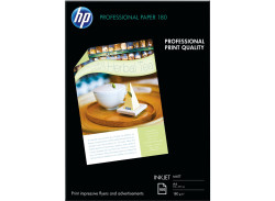 Hp Professional Matt Inkjet Paper 180 G m-100 Sht a4 210 X 297 Mm