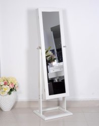 Full Length Dressing Jewellery Cabinet With Mirror